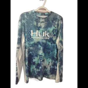 HUK Fishing Men's Long Sleeve Performance Fabric Size Medium